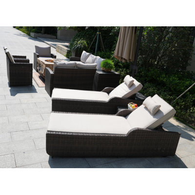 - Person Patio Conversation Set with Cushions