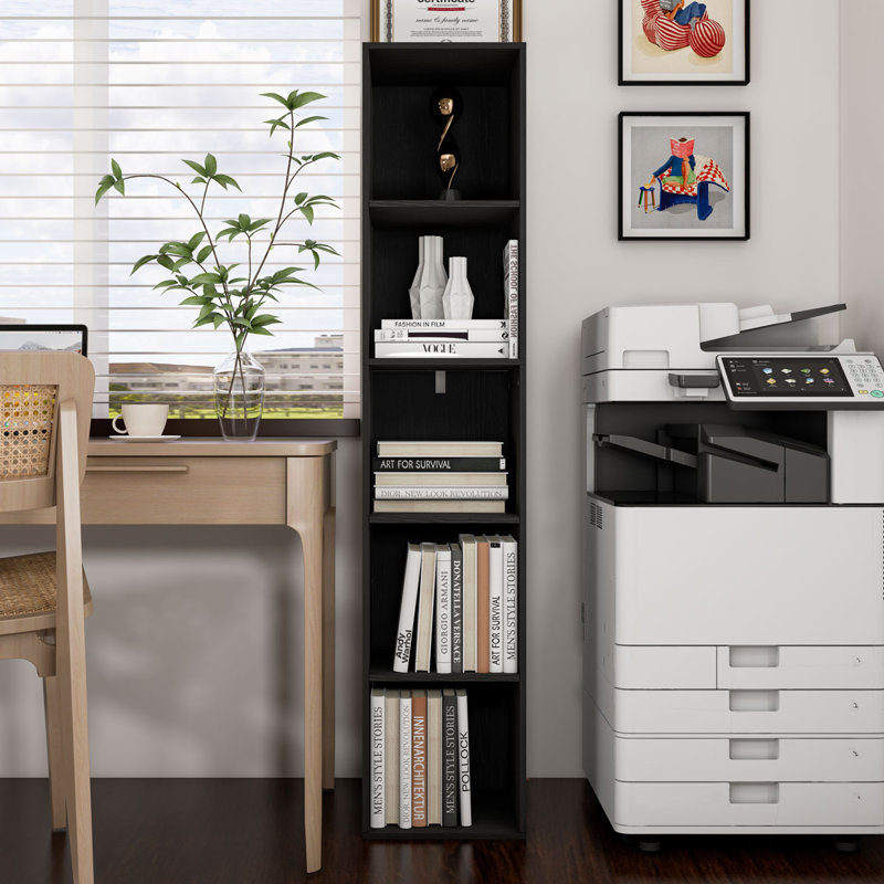 5-cube Bookcase, Freestanding Storage Cabinet, Closet Organizers And Storage For Bedroom, Study Room, Closet, Black