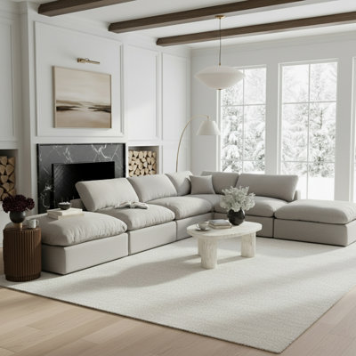 Hosna Upholstered Sectional Reversible