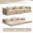 Convertible Chenille Fold Out Sofa Bed, Diy Modular Floor Sofa For Multi-occasion Use