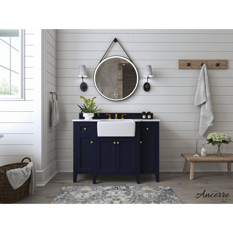 Adeline 48'' W Single Vanity, Navy