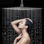 Pomme de douche chromée à jet de pluie haute pression 12 pouces