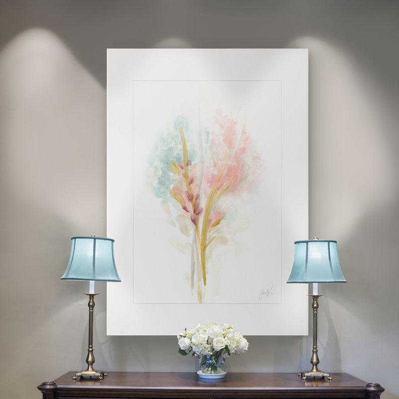 «L Floral Trace II», reproduction sur toile, H 48 po x l 36 po x P 1 po, Toile tendue