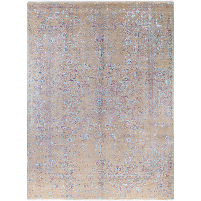 Overdyed One-of-a-Kind 8' 10" X 12' 1" Hand Knotted Area Rug
