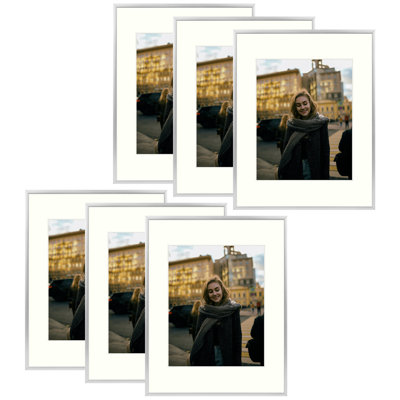 Metal Picture Frame Set with Mat - Basics by Wayfair™