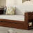 Full Size Daybed With Removable Desk, Storage Drawers & Hydraulic Side Table, Espresso-927296141-927296143