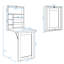 Bureau flottant avec huche-1578642007