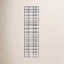 Ivory Black Hand-Tufted Plaid Rug