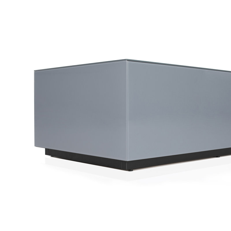 Mcmartin Glass Coffee Table, Gray Ash