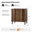 Elfine Traditional 3-Drawer Curved End Table with Pull-out Shelf and Simple Assembly and Charging Station-739276009