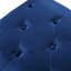 Navy Blue Velvet Seat , And Buttoned, With Birch Wood Base Tufting, Buttoned Detail, Solid Structure