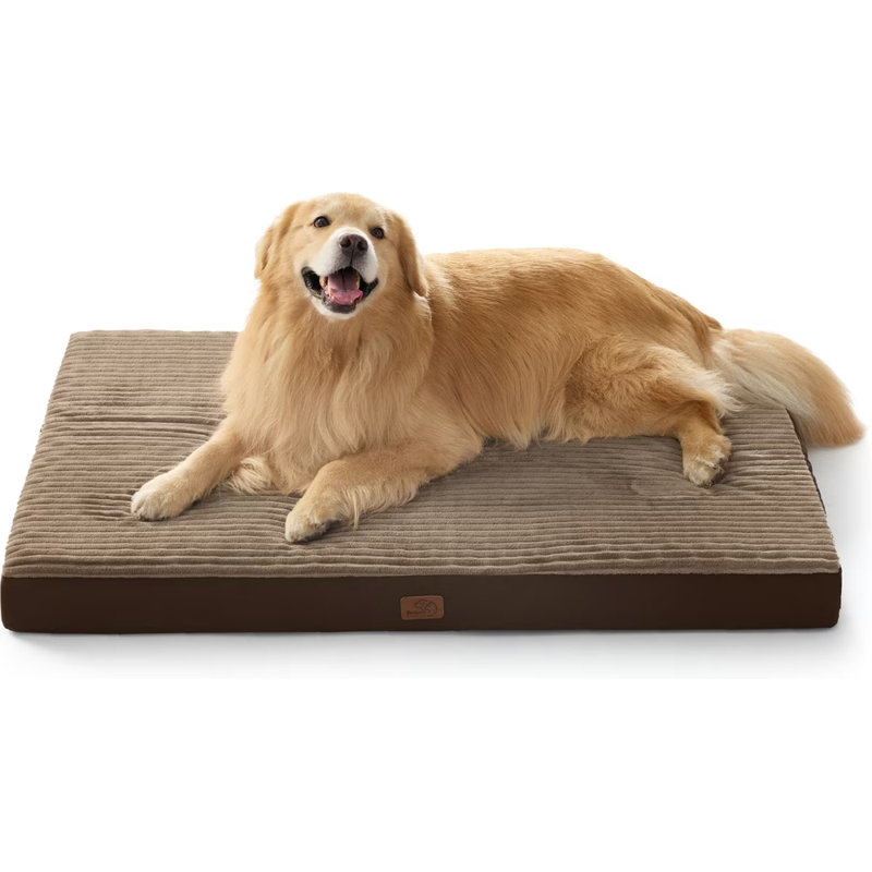 Lit pour chien ComfyFleece Cosy Crate, XL (H 4 po x l 47 po x P 29 po), Café/crème