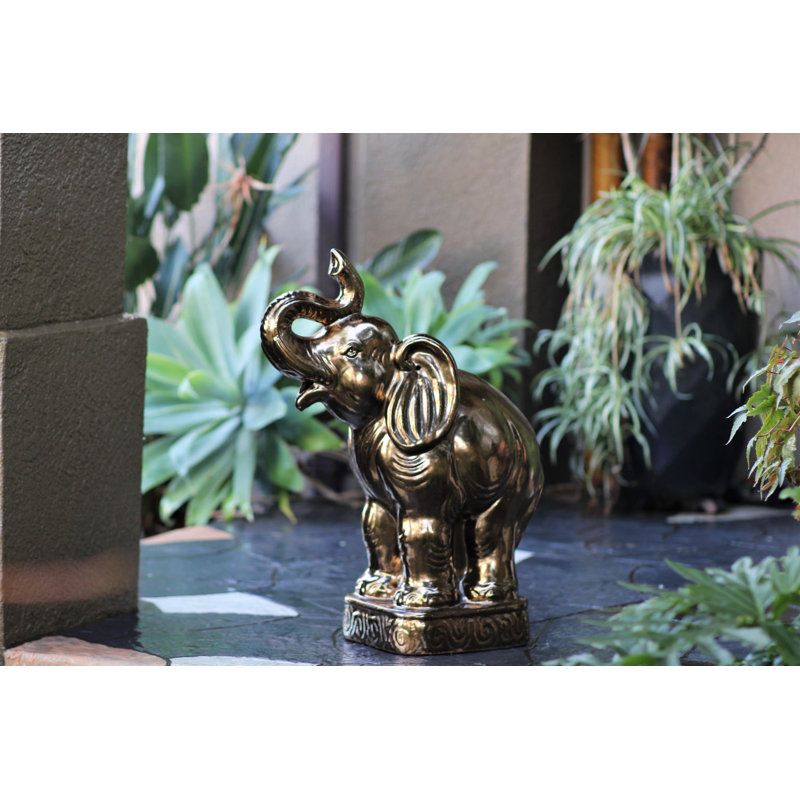 Éléphant PLANTatorEM (argent) - Céramique cuite à la main, Argent
