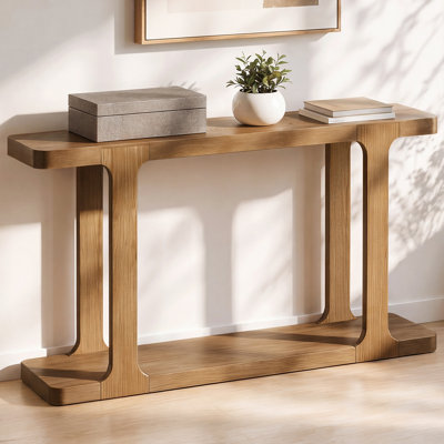 50" Farmhouse Console Table, Narrow Wooden Sofa Table For Entryway, Hallway, Living Room
