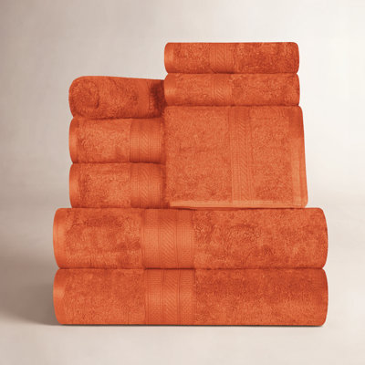 8-Piece Combed Cotton Towel Set