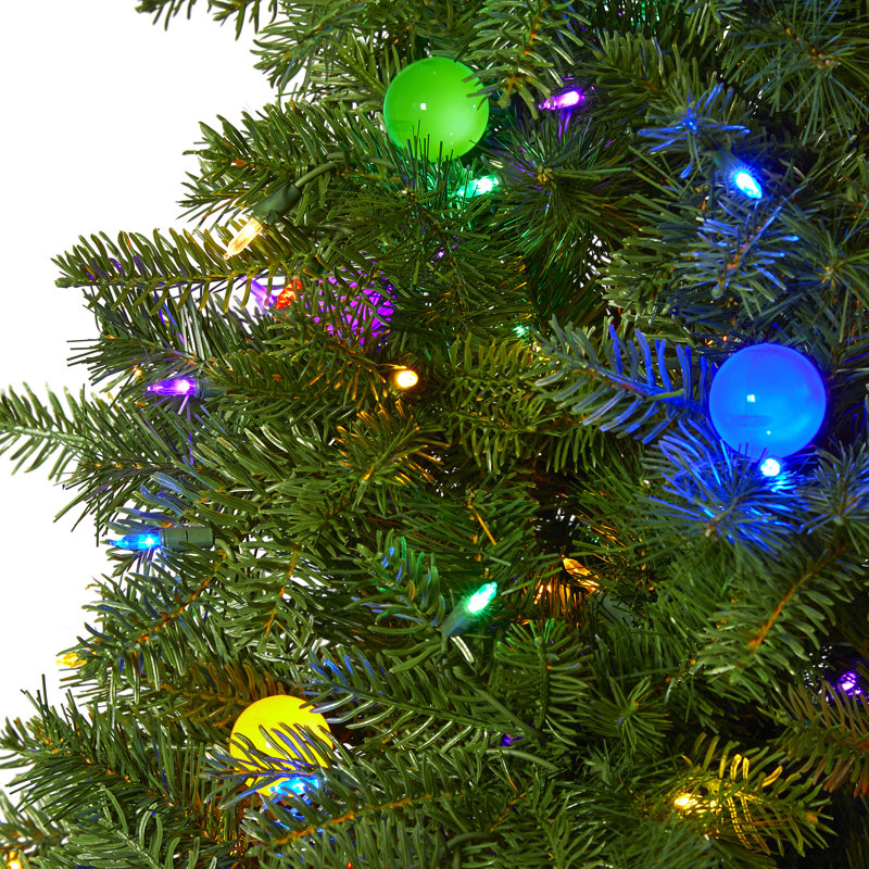 Lighted Artificial Fir Christmas Tree, 8.5' H
