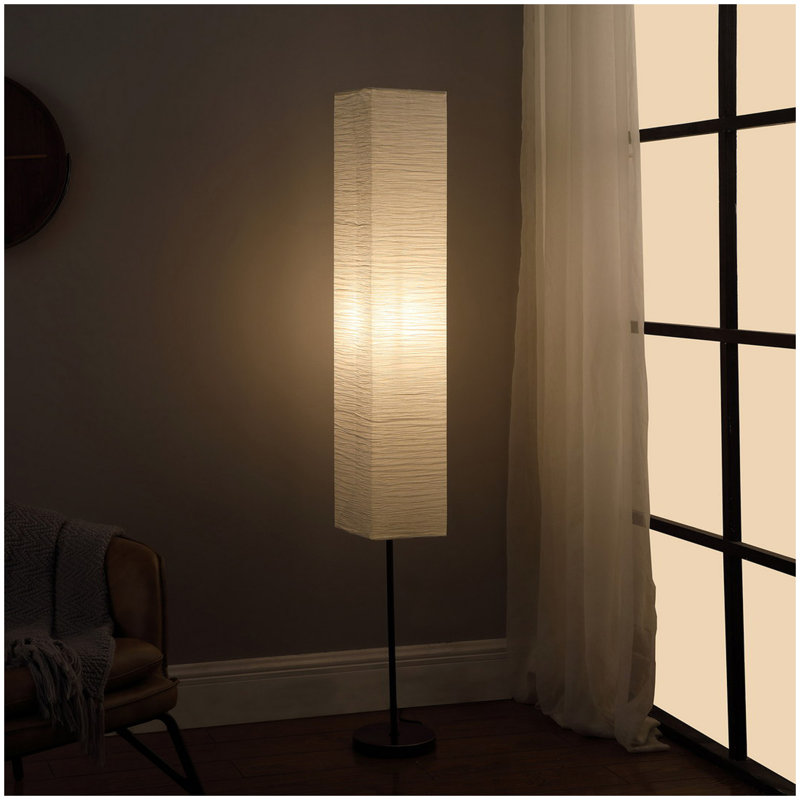 62.5-Inch Noki Japanese Paper Floor Lamp