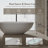 MonBlari 59" X 29" Solid Freestanding Soaking Surface Bathtub with Overflow and Pop-up Drain For Bathroom-120904038