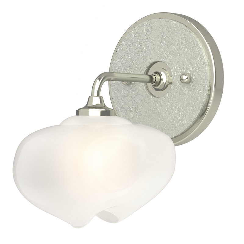 Applique murale de salle de bain à intensité variable 1 lumière Ume, Sterling, Argenté