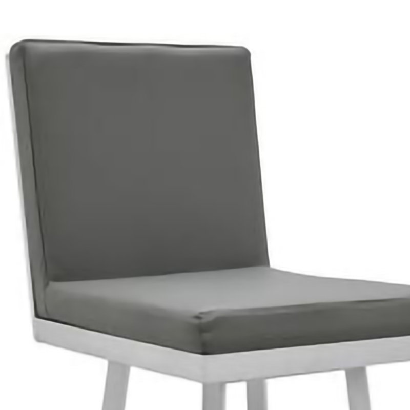 Tabouret de bar pivotant avec structure et dossier hexagonal
