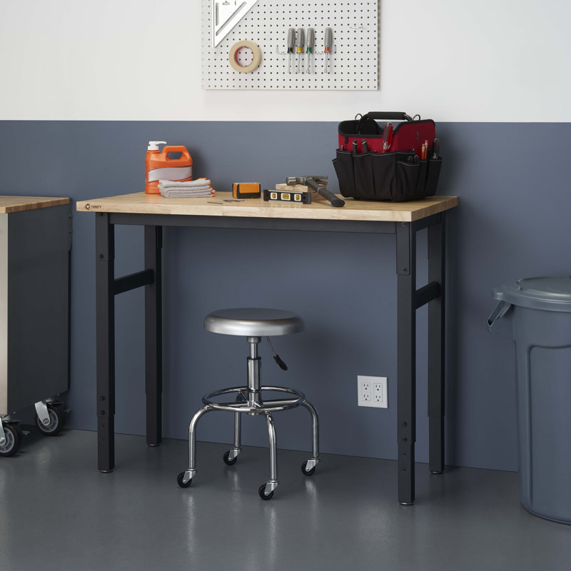 Établi à hauteur ajustable l 4 pi x P 2 pi TRINITY