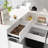 L-Shaped Reception Desk With Opening Shelves