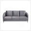 Ensemble de canapé-lit en velours gris Sofia, ensemble de salon élégant et confortable au design moderne-400427468