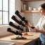 4 Bottle Tabletop Wine Bottle Rack Black