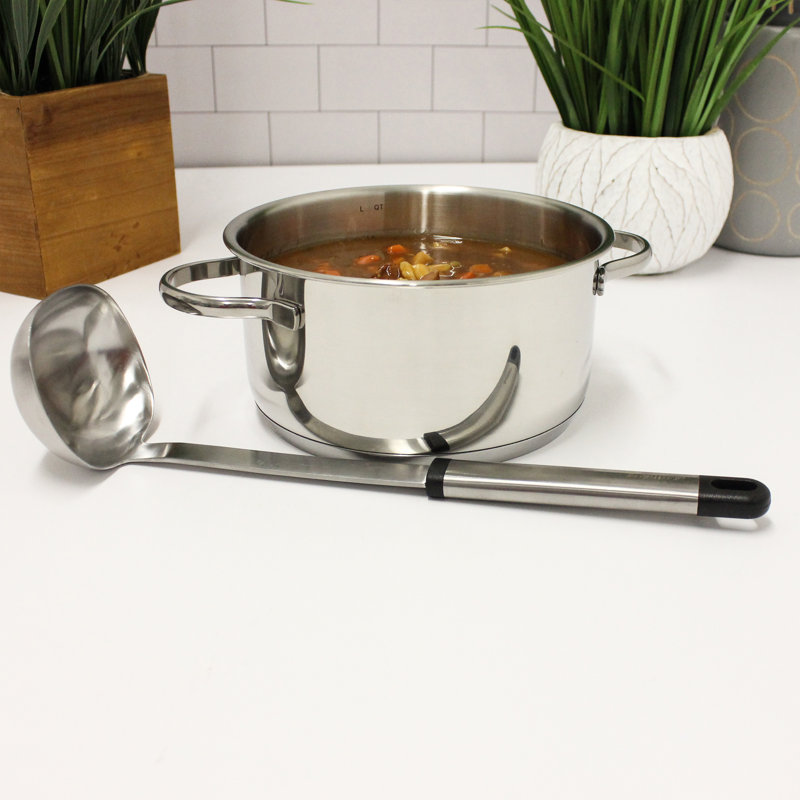 BergHOFF Essentials Silver Stainless Steel Soup Ladle