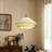Boho 3-tier Fabric Pendant Light With Hand-stitched Rope Detailing