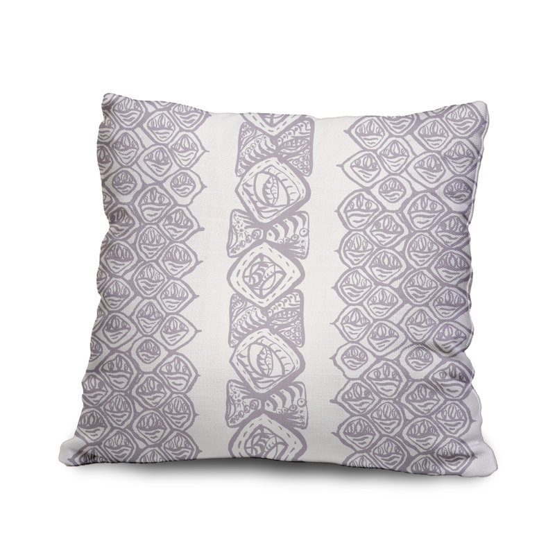 Housse et insert rectangulaires en coton, Lavande, 18" x 18"