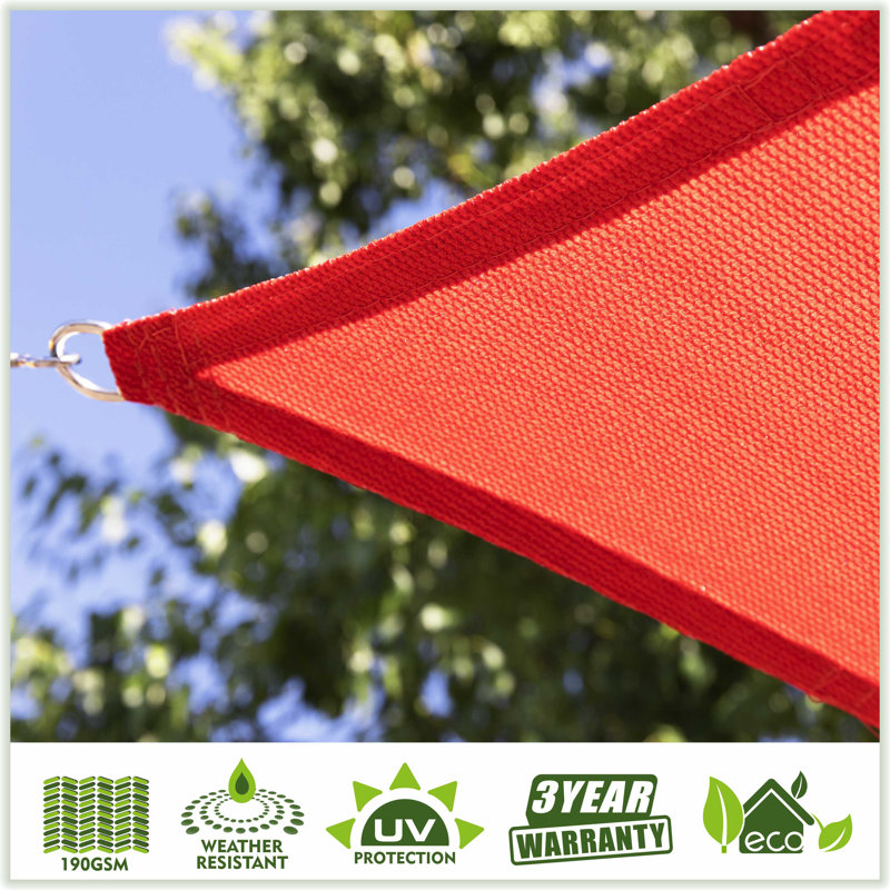 Colourtree Customize Rectangle Shade Sail sq 7 ft. x 7 ft., 7 ft. x 7 ft., Red