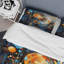 Ensemble de housse de couette Minimalisme jaune et bleu Elegance I - Abstract Modern Shapes-101241274