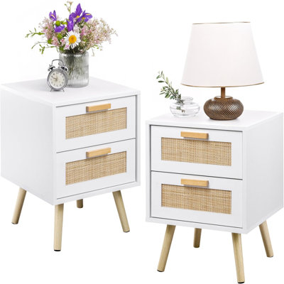 40cm W Manufactured Wood Bedside Table