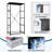 4 Drawer Dresser for Bedroom, Narrow Chest of Drawers, Wooden Top and Study Iron Frame 18"x37.5"-(WxH)