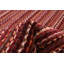 Tapis rouge foncé en laine nouée à la main de conception unique nouvel âge 4 pi x 6 pi Clarine