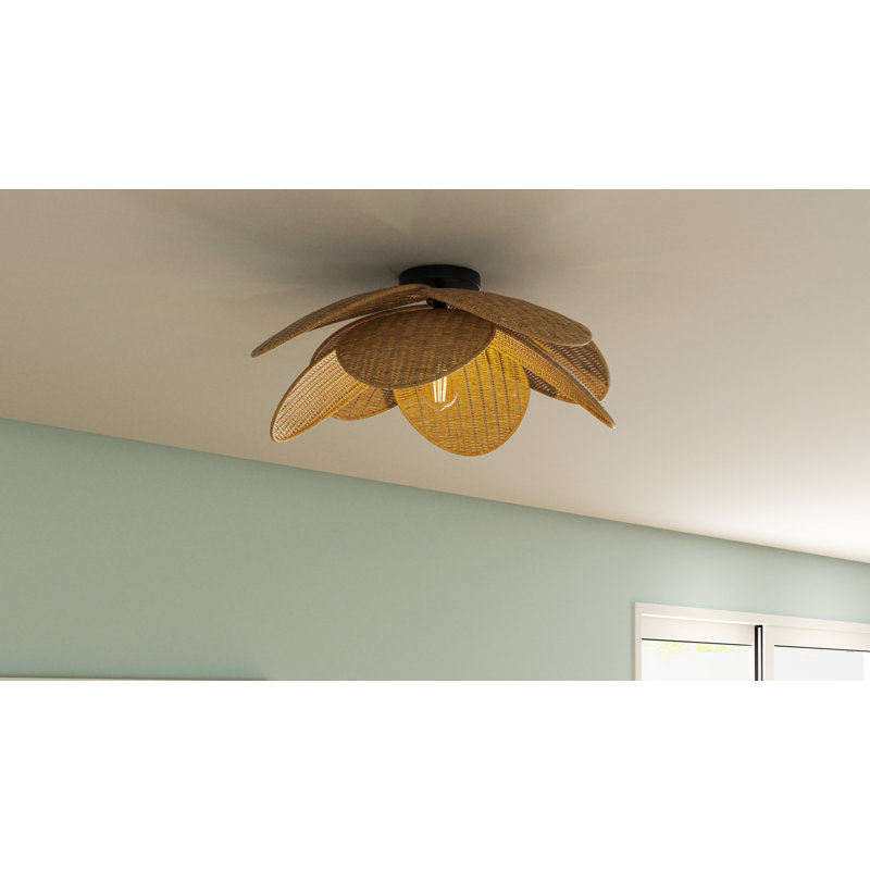 Corisha 1-Light Semi-Flush Mount, 8.75" H x 22" W x 22" D, 1 Light