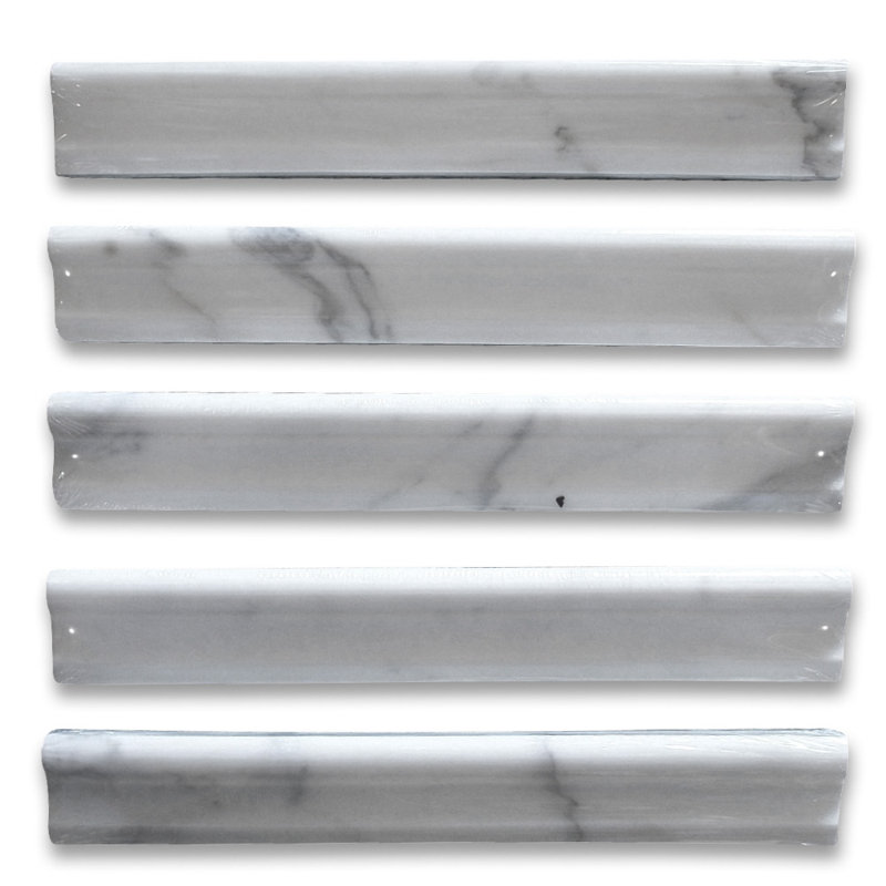 12" x 2" Marble Mosaic Wall & Floor Tile