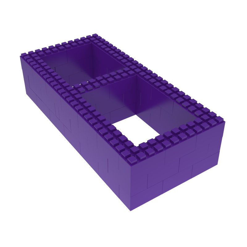 EverBlock Frame Only Bed Kit, Single, Blue