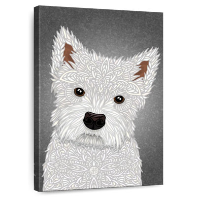 Brampt Cute West Highland Terrier Portrait