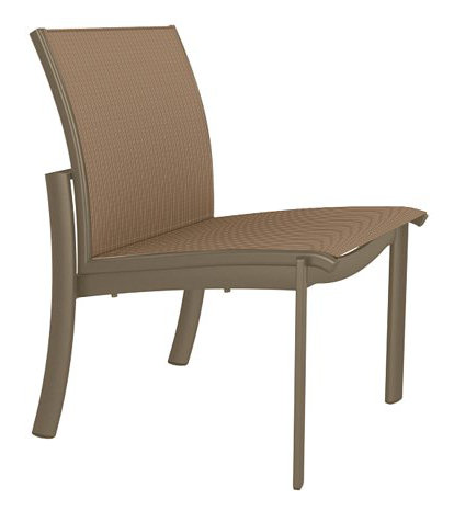 Kor Outdoor Dining Side Chair, Moab, Gold Coast