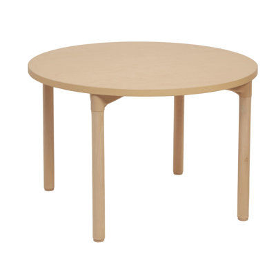 Round All-Purpose Activity Table with Wood Legs