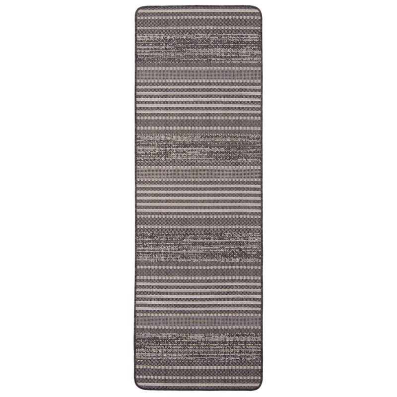 Bralynn Striped Indoor / Outdoor Rug, Runner 2'2" x 6'7"