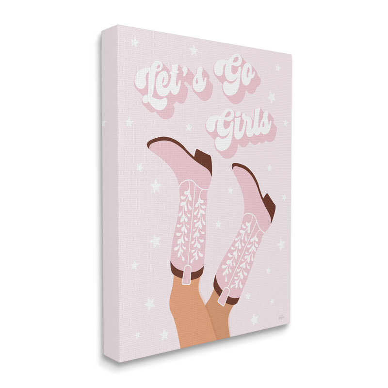 «Let Go Girls Cowgirl» par Natalie Carpentieri, H 30 po x l 24 po x P 1,5 po