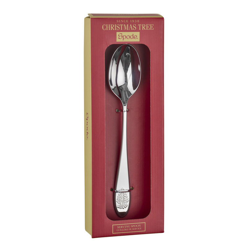 Spode Christmas Tree Serving Spoon 10"