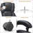 Executive Office Chair with Retractable Footrest, Adjustable Headrest, Padded Arms, Easy Assembly, Black-44593286
