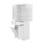 Armoire de rangement avec tiroir et tablette de porte, panier à linge inclinable-1577633745