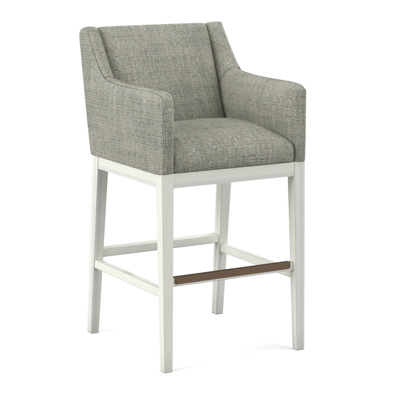 Upholstered Stool, 61536-78, White