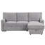 Canapé-lit modulaire Upholstery avec espace de rangement, port USB, 2 porte-gobelets sur les coussins de dossier