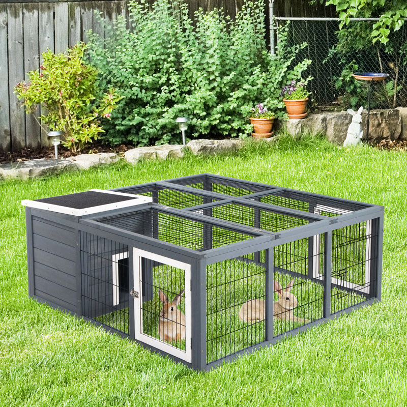 Rabbit , Grey - Thoughtfully Designed For Small Pet Socialization, Waterproof And Cage, With Thoughtful Ventilation Being Freshness, Airy
